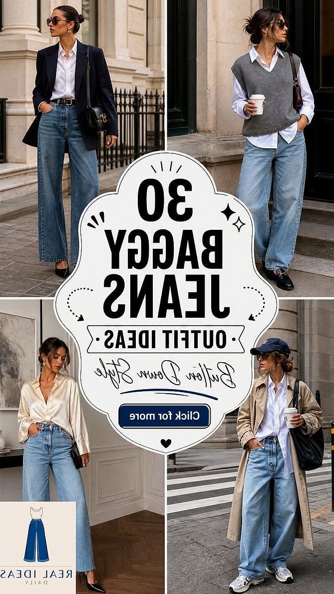BUTTON-DOWN VEST & BAGGY JEANS