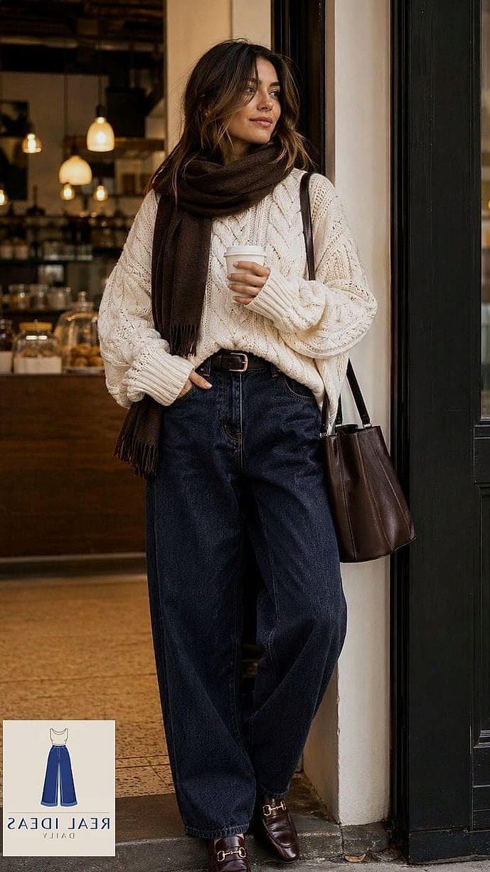 Chunky Knit Sweater for Cozy Layering