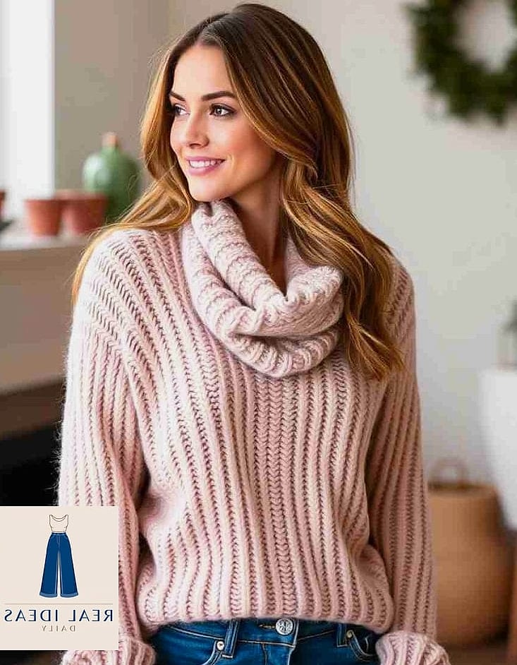 29 Winter Dress Outfit That Are Dreamy and So Inspiring 21 Chunky Sweater Dress with Baseball Cap