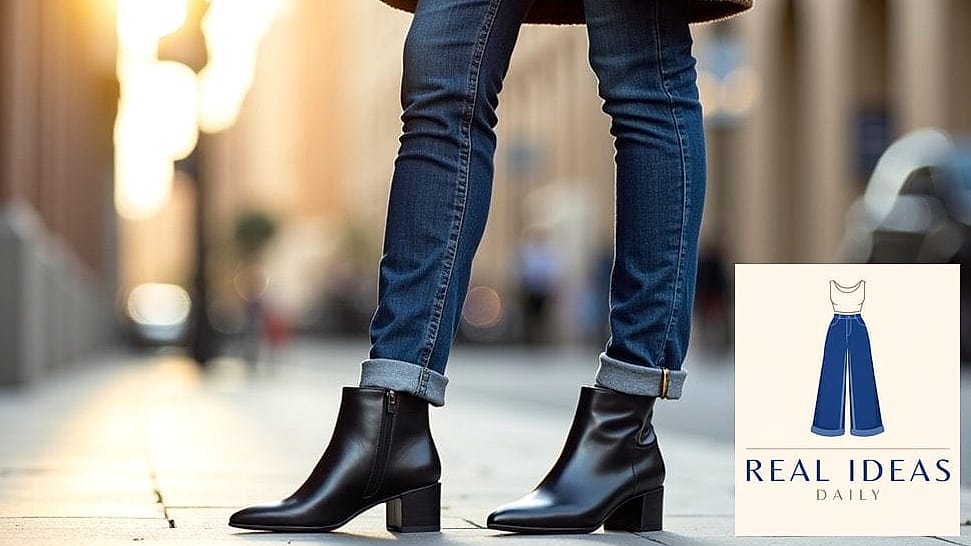 The Classic Ankle Boots and Straight-Leg Jeans