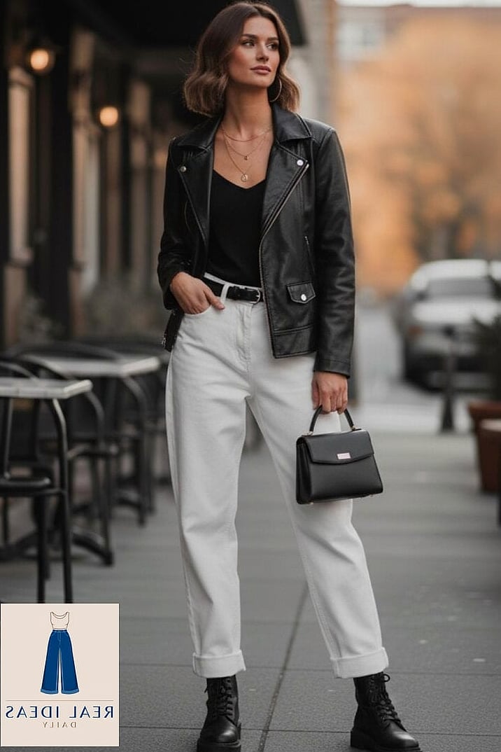 CLASSIC WHITE TEE & BAGGY JEANS