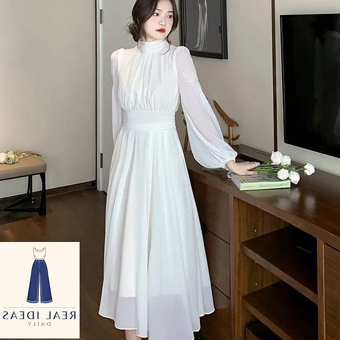 The Classic White T-Shirt Dress and Sneakers