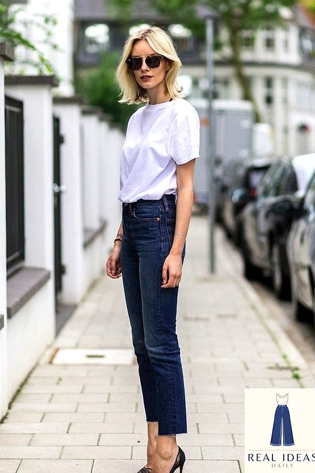 CLASSIC WHITE TEE AND DENIM JACKET
