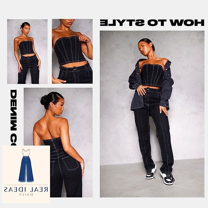29 Baggy Jeans Outfit That Will Transform Your Look 8 Corset Top & Baggy Jeans for a Night Out