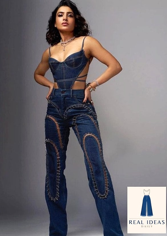 CORSET TOP & BAGGY JEANS