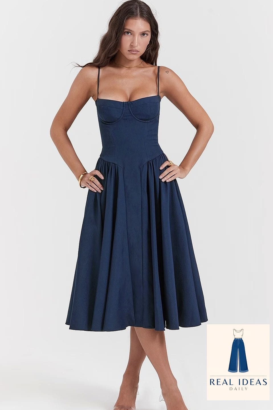 Corset-Top Sundress for a Trendy Twist