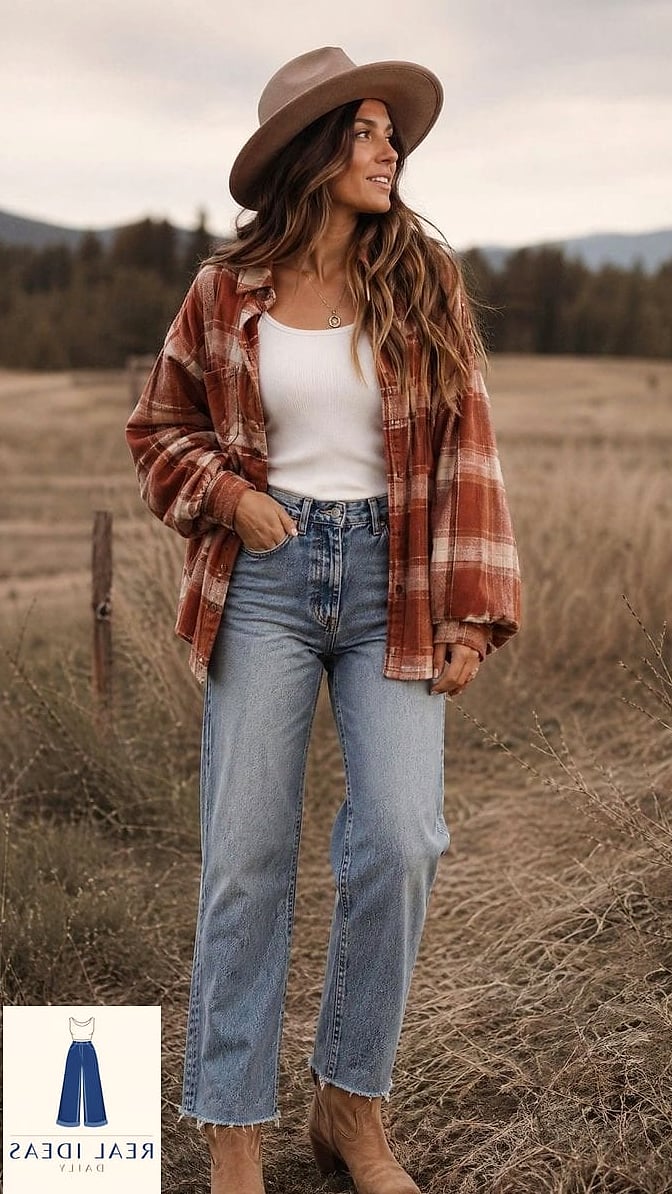 COZY LAYERS: FLANNEL SHIRTS AND DENIM