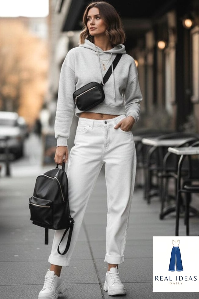 Cropped Hoodie for Athleisure Days