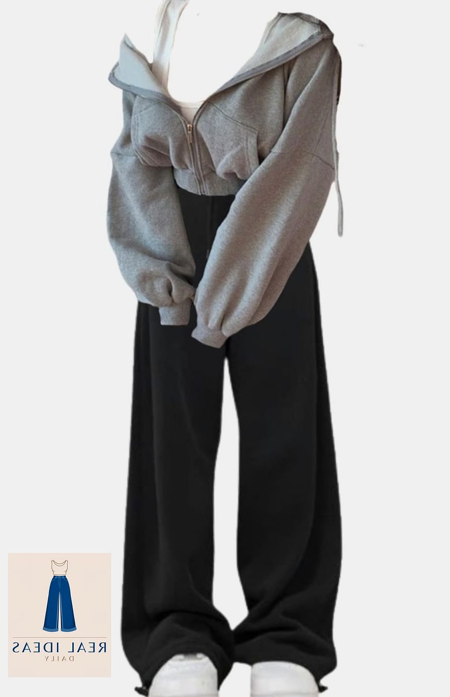25 Baggy Jeans Png Every Woman Needs to See 4 Cropped Hoodie and Baggy Jeans for Lazy Days