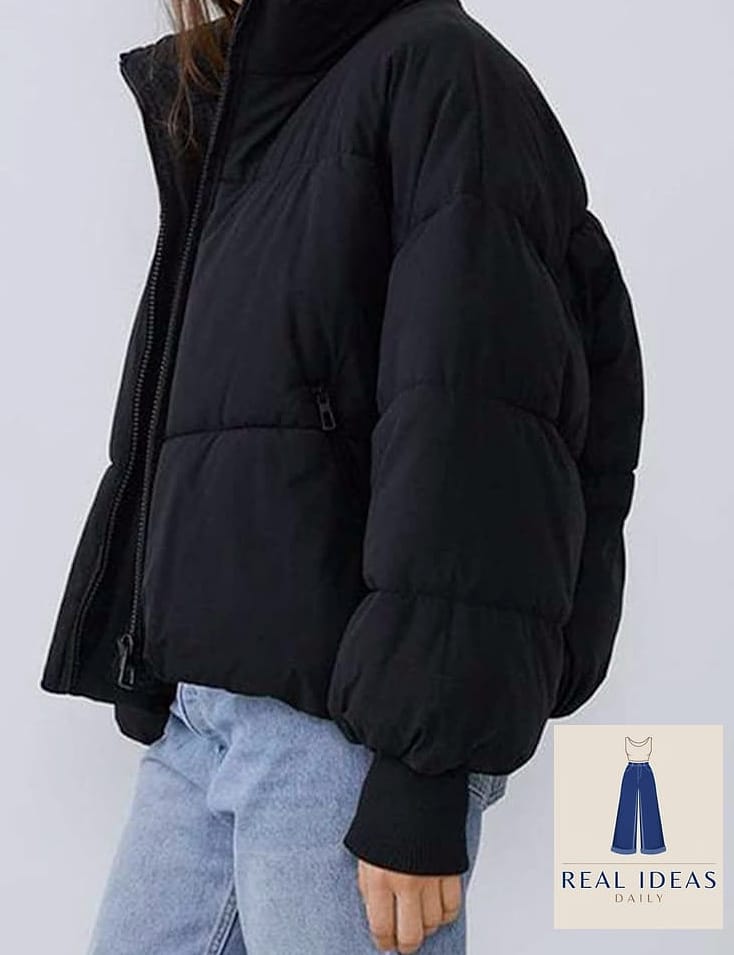 Cropped Puffer Vest for Cold Weather Layering