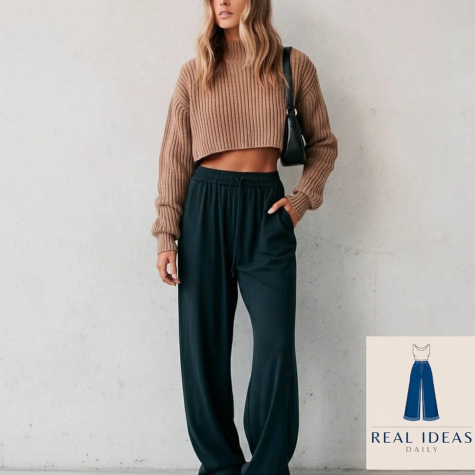 CROP TOP & BAGGY JEANS FOR SUMMER