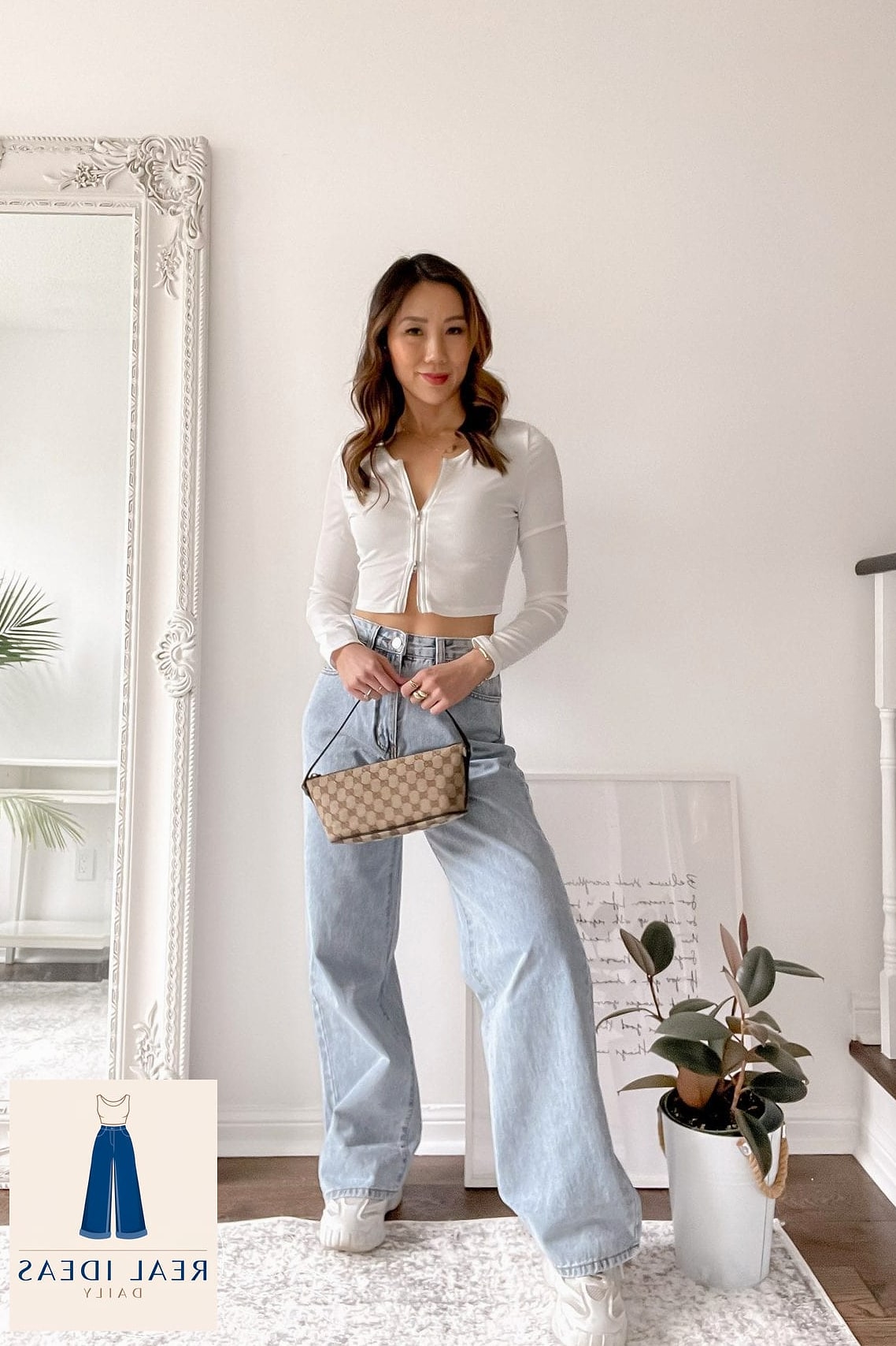 Crop Top and Cardigan Layering