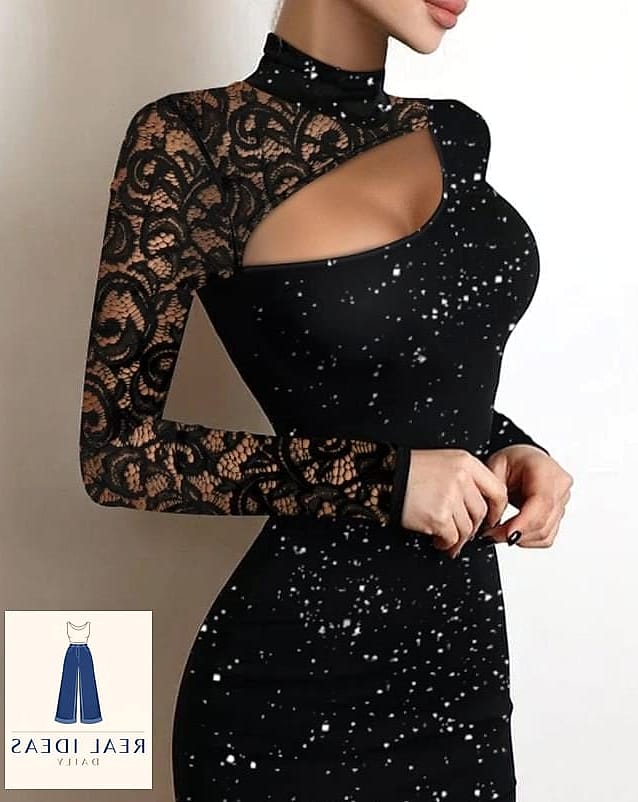 Cutout Black Dress for Something Unexpected