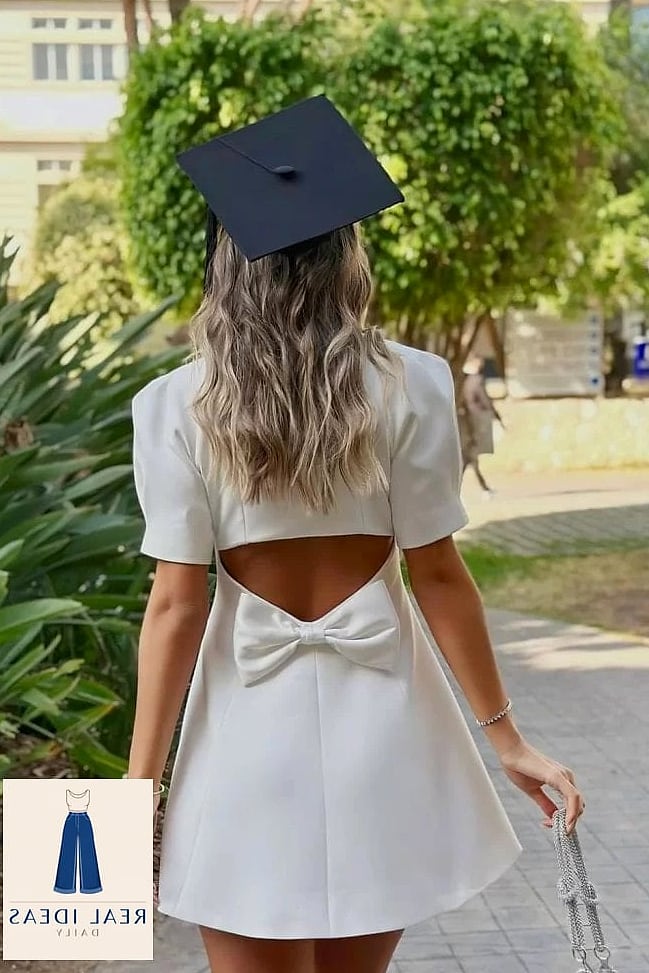 25 Graduation Dress Outfit That Are Absolutely Stunning 24 Cutout Detail Dress for a Trendy Edge