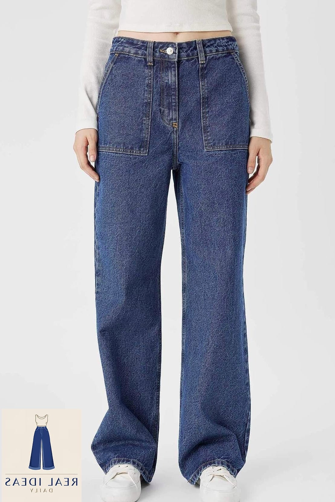 28 Casual Baggy Jeans Outfit Worth Pinning Immediately 4 DeFacto Baggy Wide Leg Jean