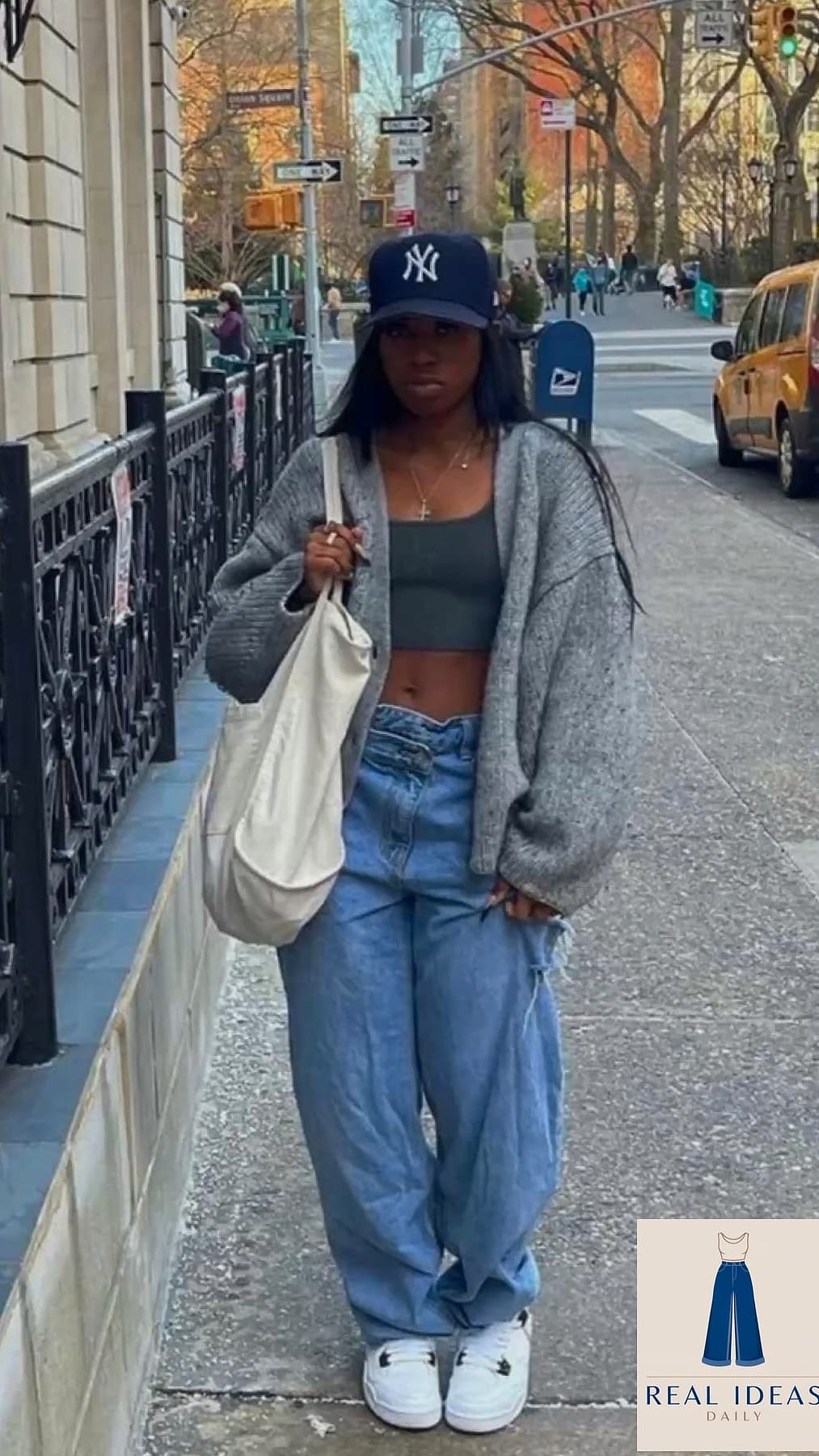 27 Outfit Inspo Baggy Jeans You Need to Try Next 9 The Denim-on-Denim Baggy Jeans Look