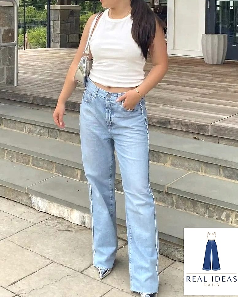 Denim on Denim With Chunky Platform Heels
