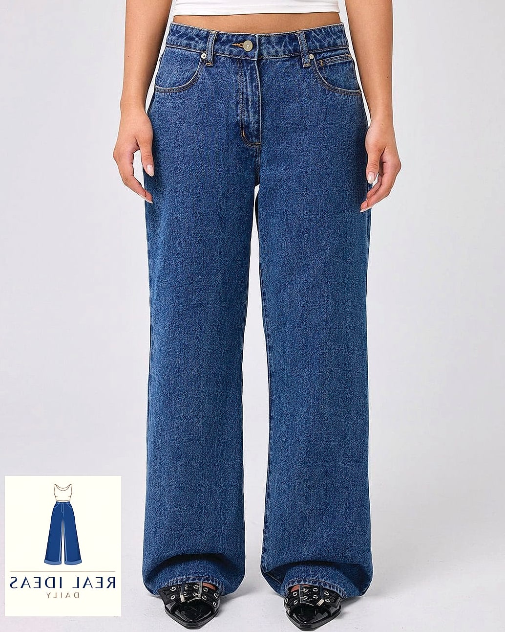 26 Cute Baggy Jeans Outfit Every Style Lover Needs to See 16 The Denim-on-Denim Moment