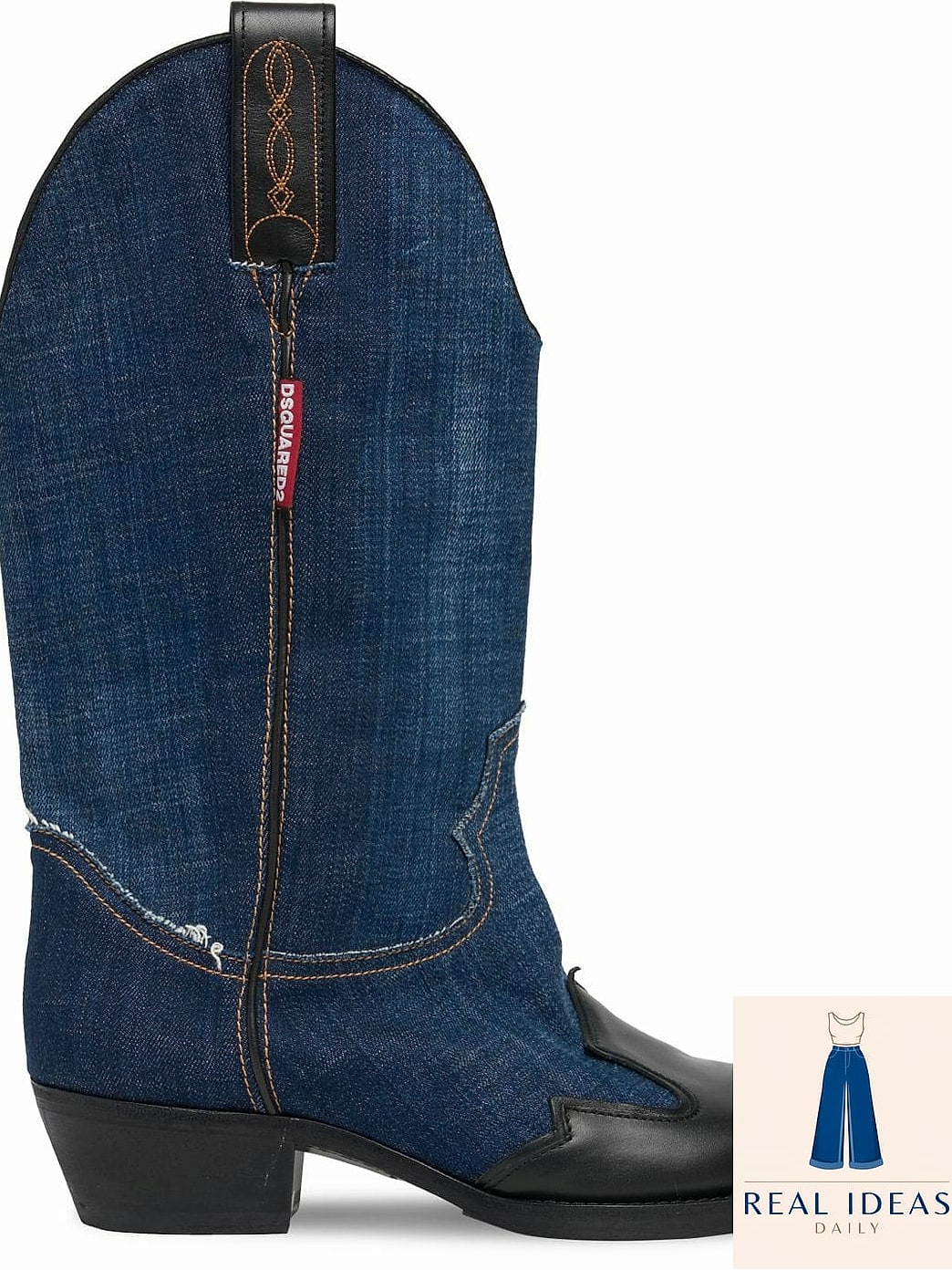 22 Black Cowboy Boots Outfit That Are Dreamy and So Inspiring 18 Denim-on-Denim With Boots