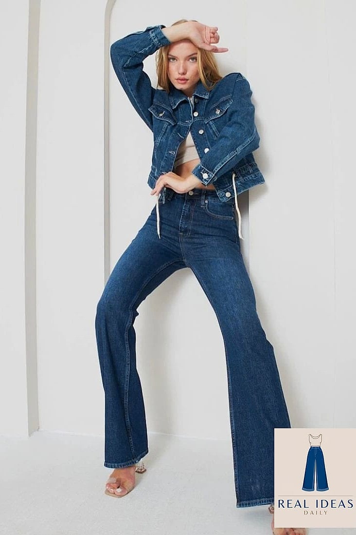 Denim Jacket and Flare Jeans, Retro Edition