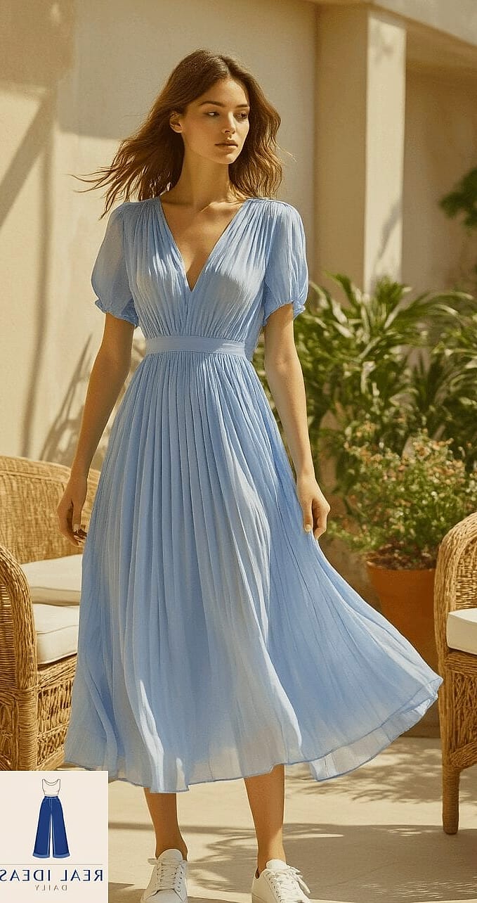27 Blue Dress Outfit That Are Dreamy and So Inspiring 14 Dusty Blue Tulle Dress for Formal Wedding Guest Looks