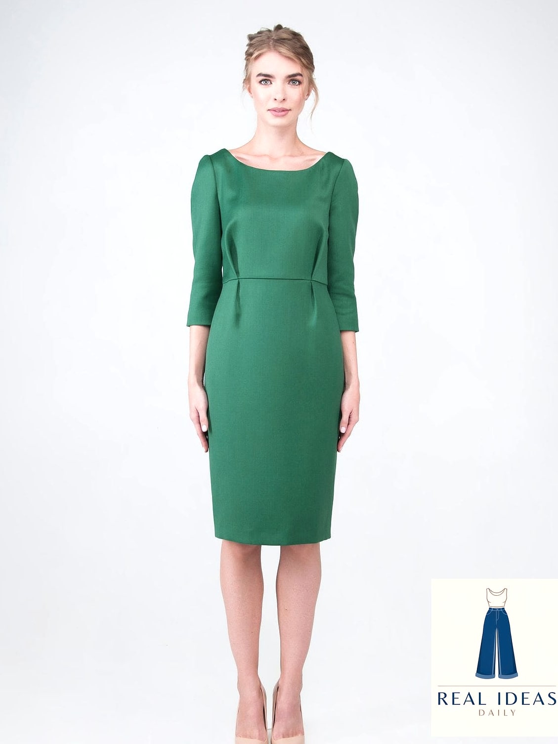 27 Green Dress Outfit That Are Absolutely Stunning 10 Emerald Dress Styled for the Office