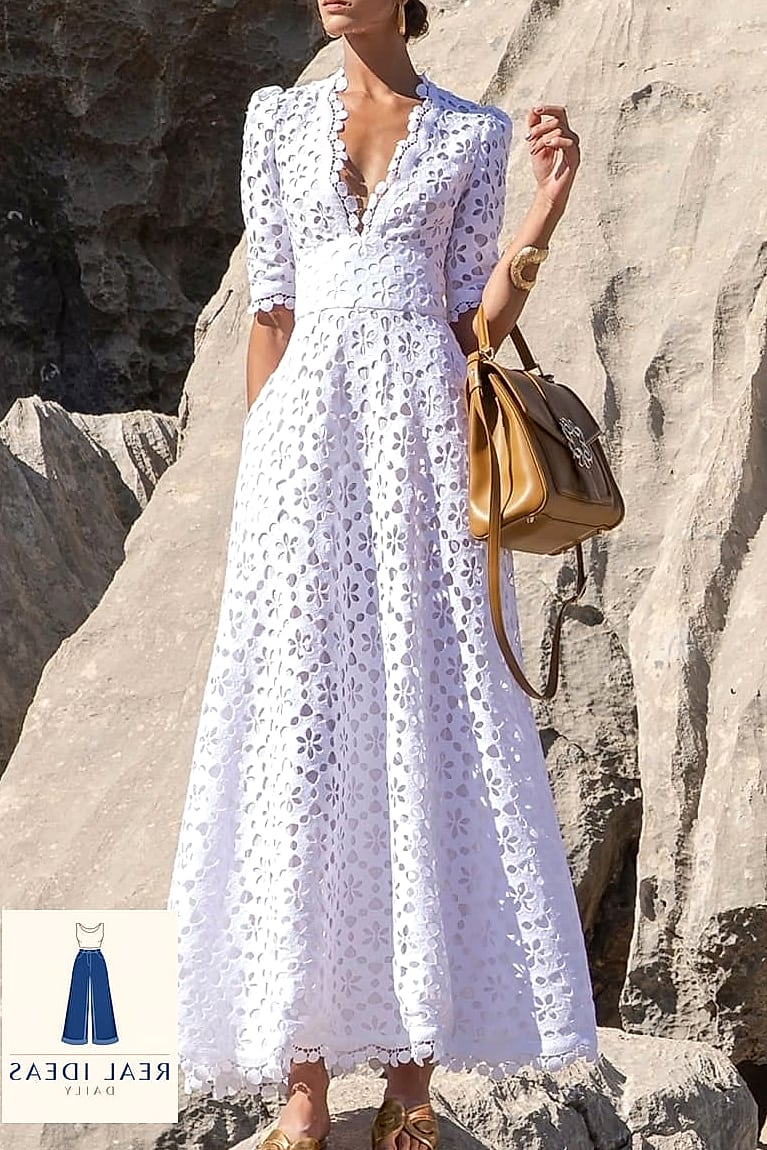 26 White Dress Outfit That Are Absolutely Stunning 11 Eyelet Lace Dress With Ankle Boots