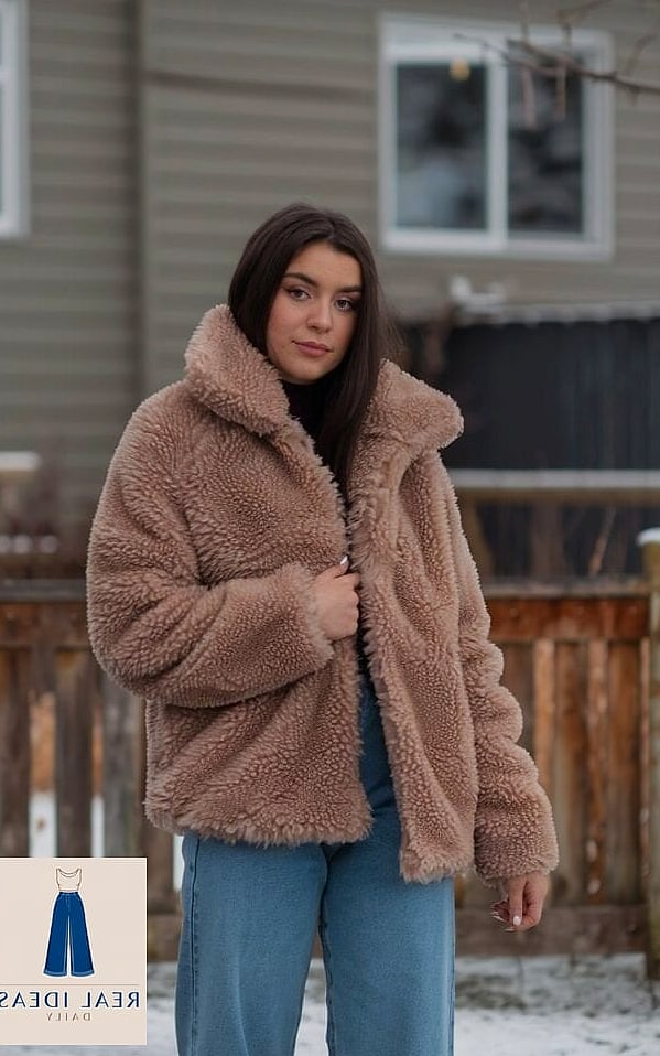 Faux Fur Coat and Baggy Denim for a Statement Night Out