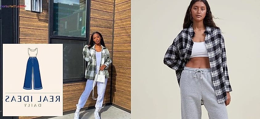 Flannel Shirt Tied Around the Waist