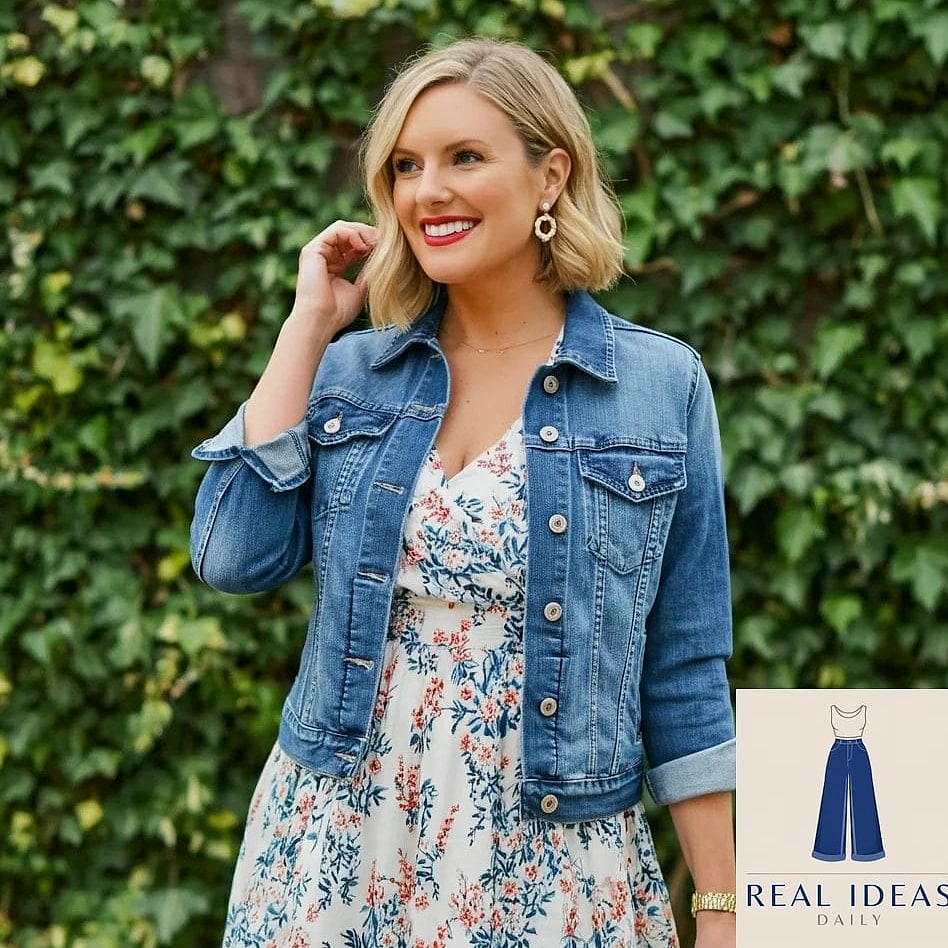 Floral Sundress with a Denim Jacket