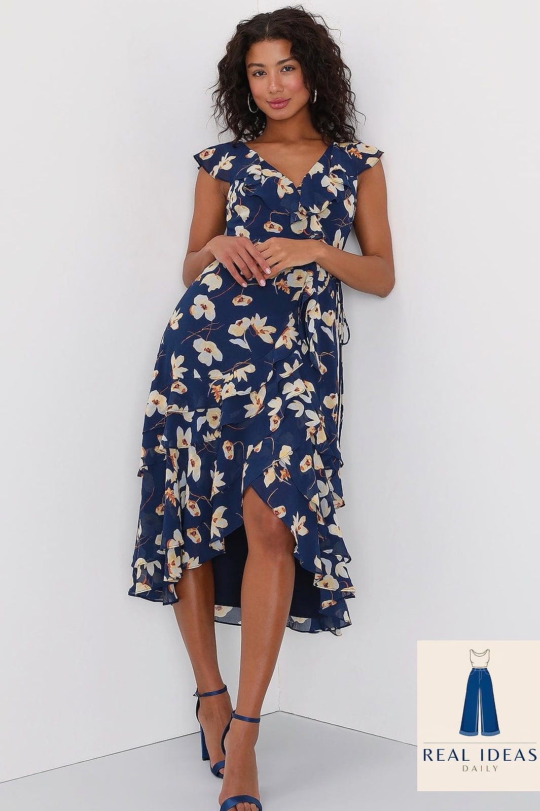 25 Graduation Dress Outfit That Are Absolutely Stunning 3 Floral Wrap Dress for Outdoor Ceremonies