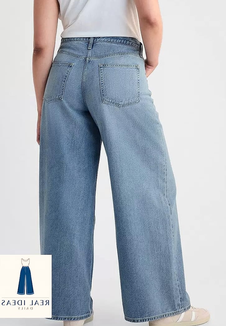 Gap Mid Rise UltraSoft Baggy Jeans