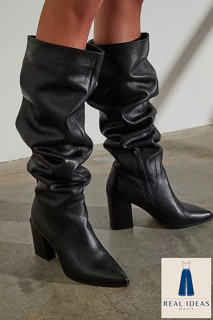 24 Boots Outfit For Women That Are Trending Right Now 4 Glamour's slouchy boots edit