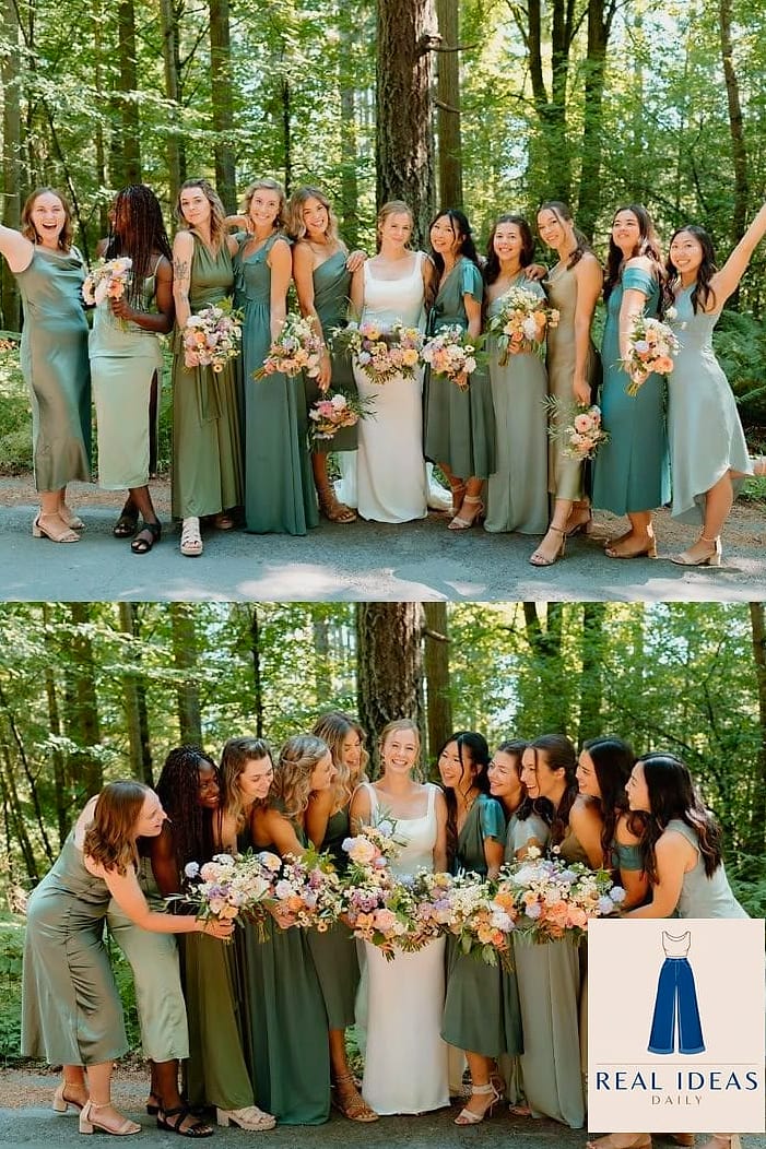 27 Green Dress Outfit That Are Absolutely Stunning 28 Green Dress Styled for a Fall Wedding Guest Look