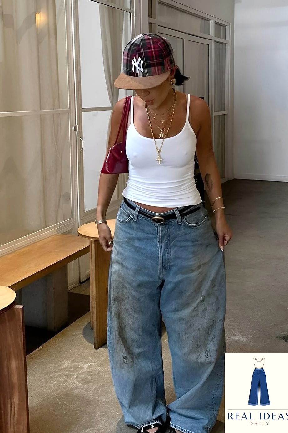 23 Black Baggy Jeans Outfit That Are Dreamy and So Inspiring 21 Halter Top for Warm Weather