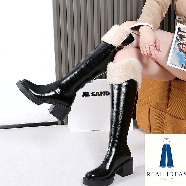High Collar Jacket with Midi Dress & Boots