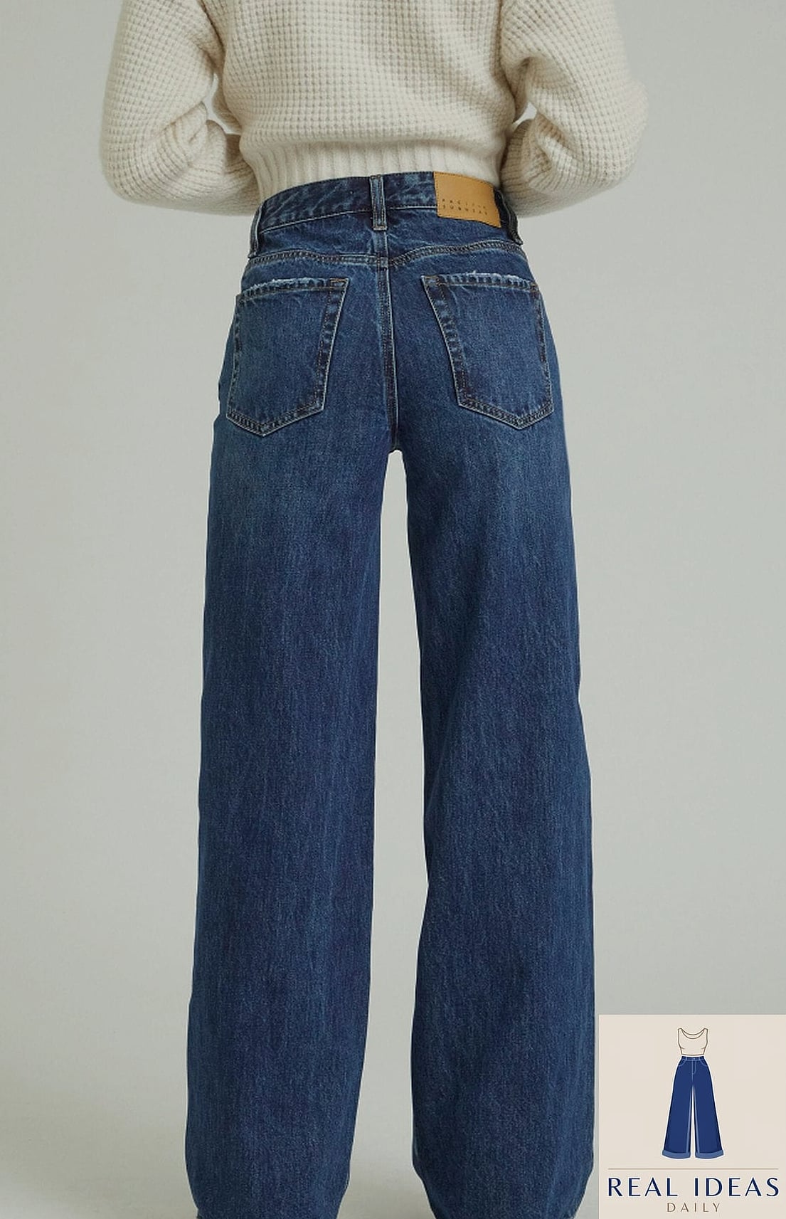 High-Waisted Baggy Jeans and Bodysuit
