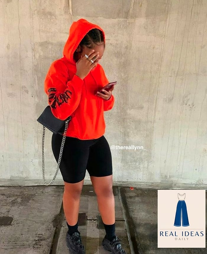 The Hoodie and Bike Shorts Combo