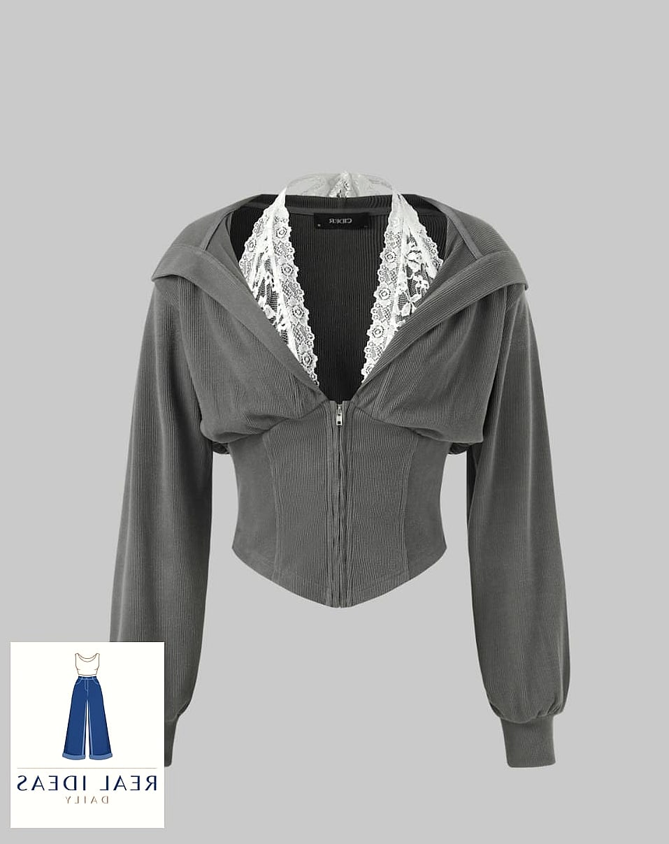 The Hoodie and Corset Top Layer