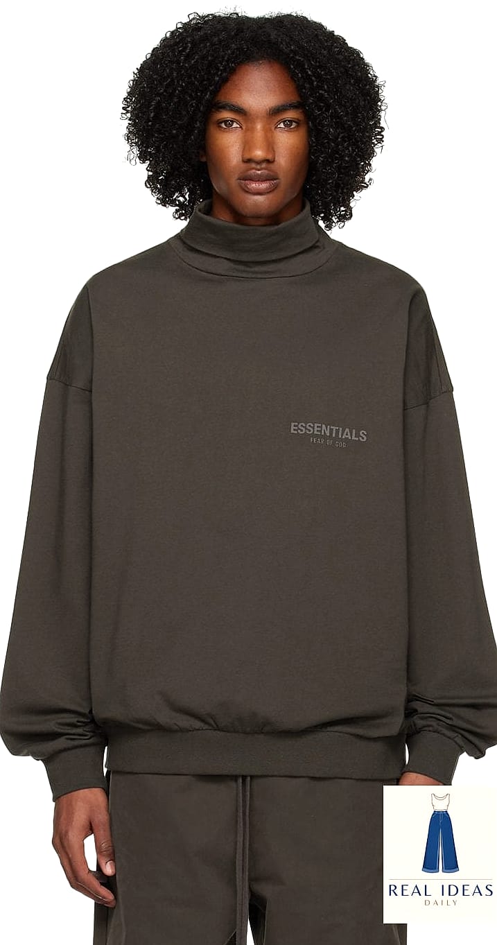 Hoodie Layered Over a Turtleneck