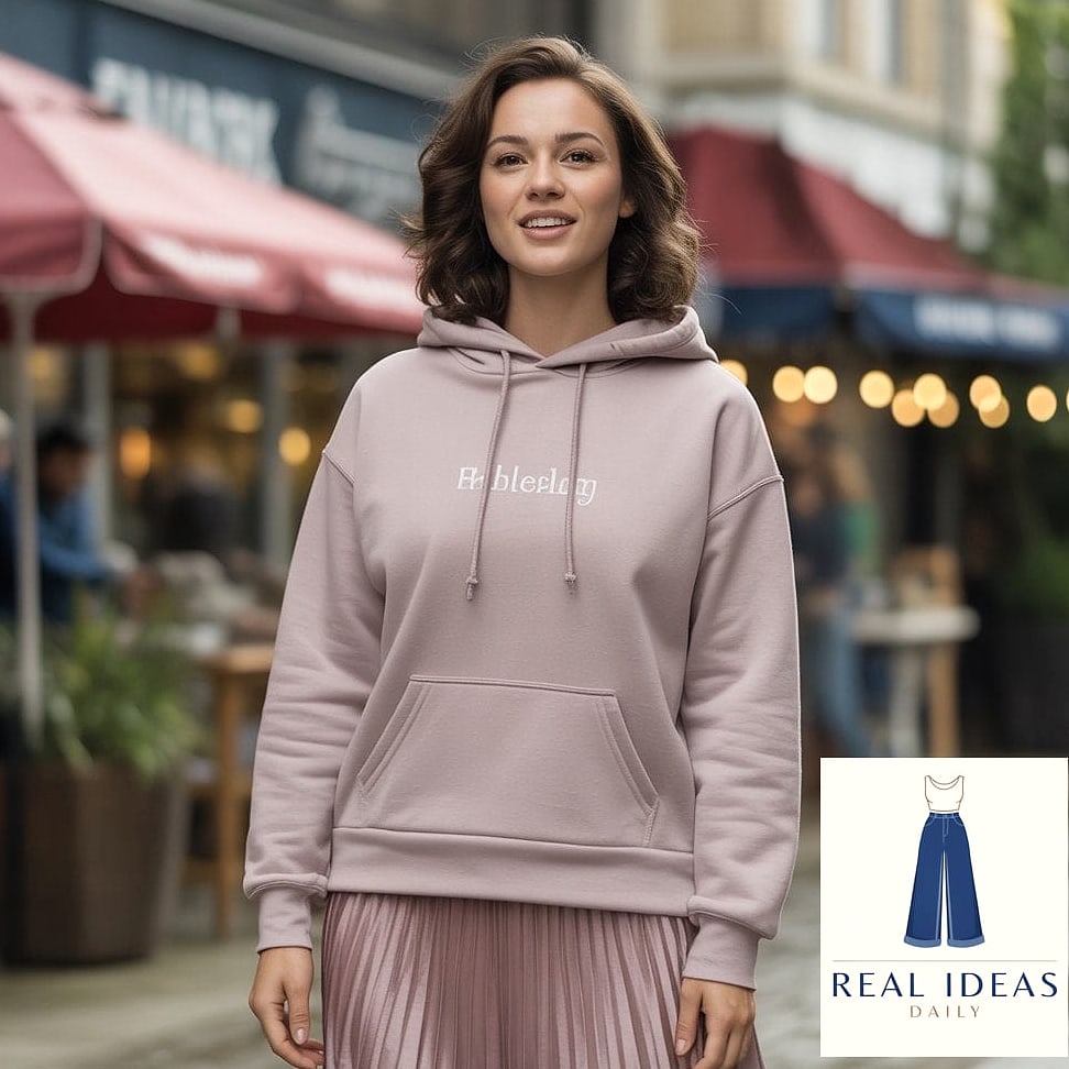 Hoodie and Midi Skirt Pairing