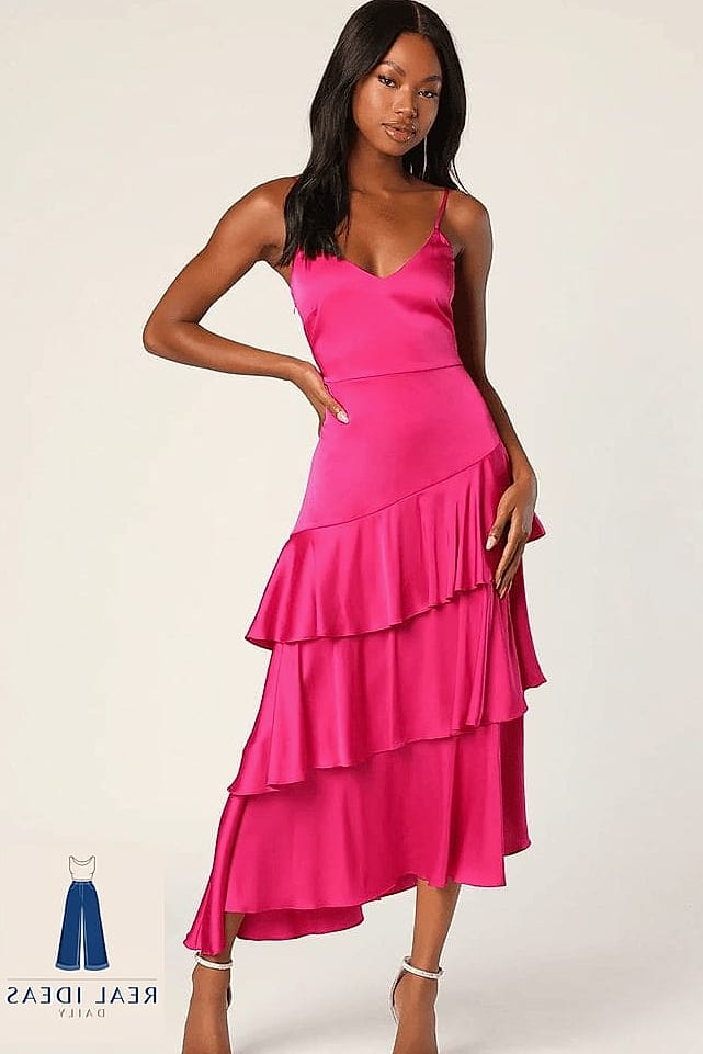 24 Brown Dress Outfit That Every Stylist Needs to See 19 Hot Pink Accessories With a Brown Dress