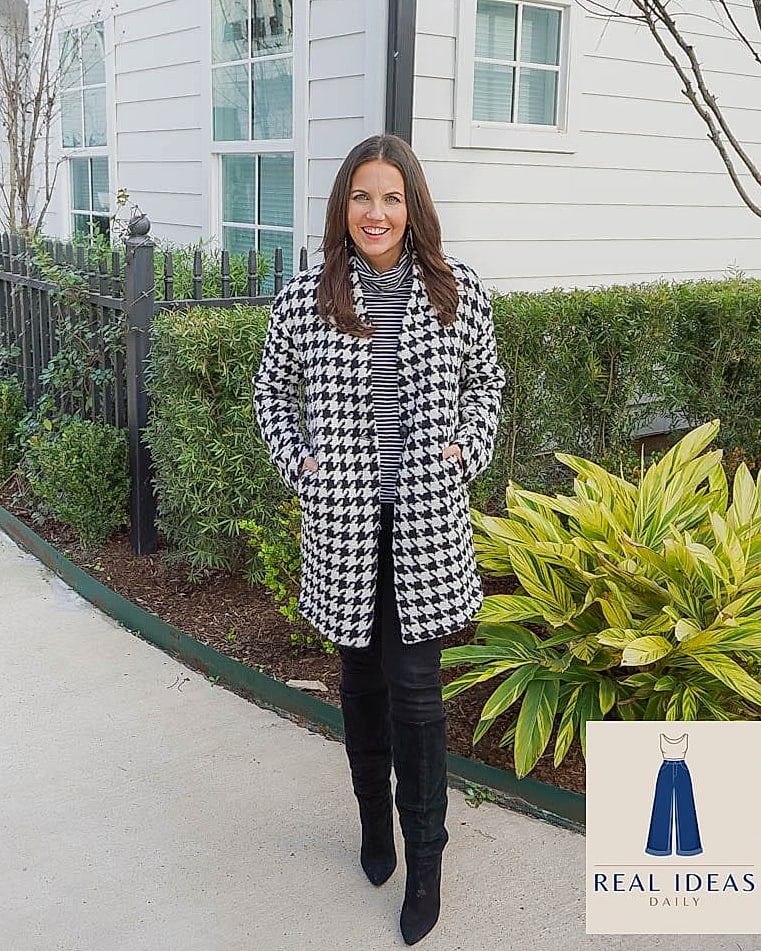 Houndstooth Coat for Classic Polish