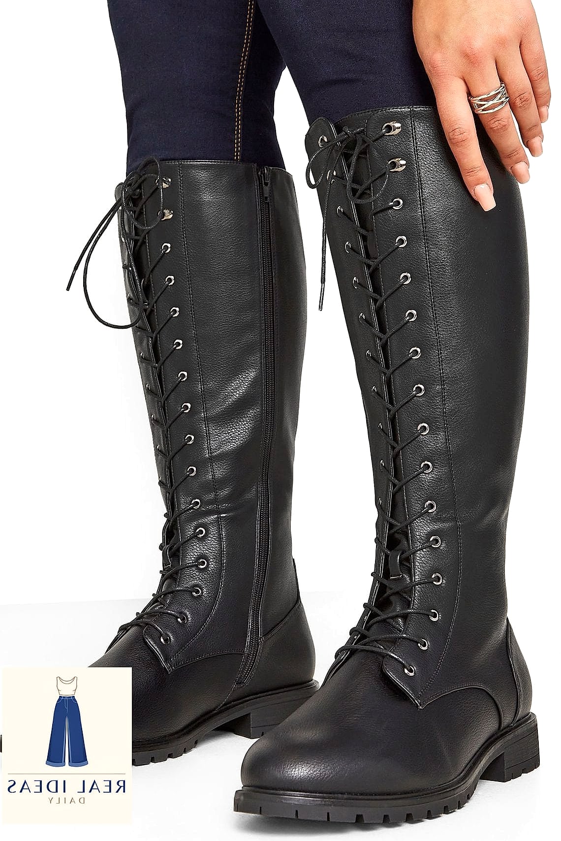 24 Boots Outfit For Women That Are Trending Right Now 22 Knee-High Boots with a Sweater Dress
