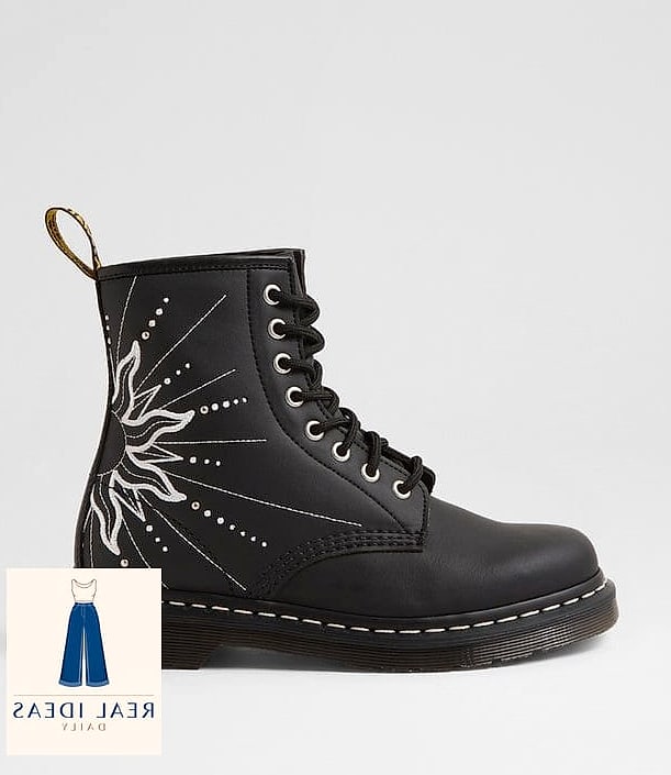 Lace-Up Boots and Flare Jeans