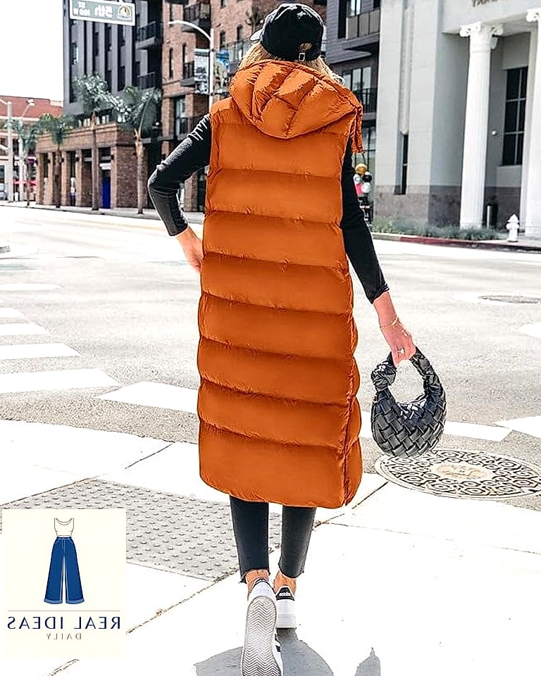 Layered with a Puffer Vest