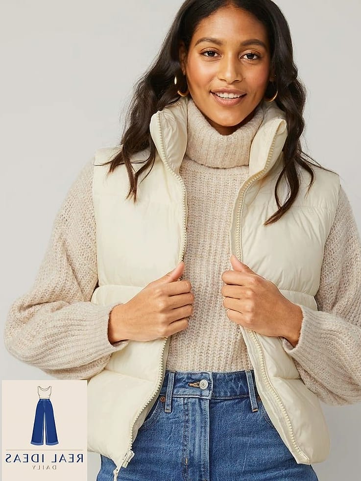 Layered with a Puffer Vest