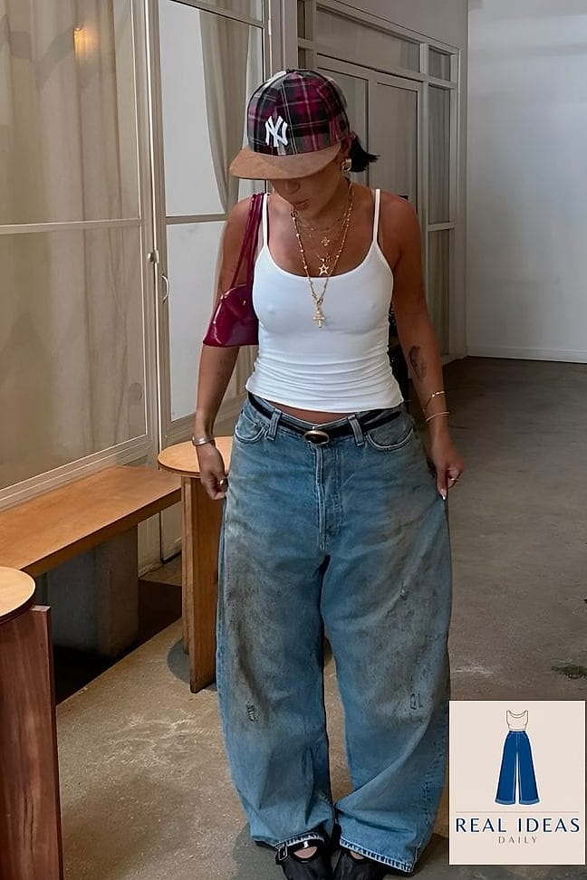 LAYERED TANKS & BAGGY JEANS