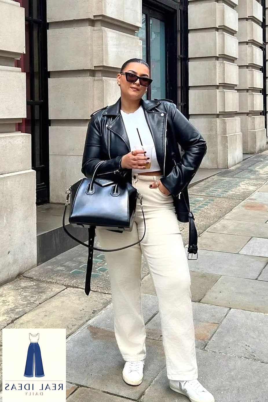 Leather Jacket for an Edgy Twist