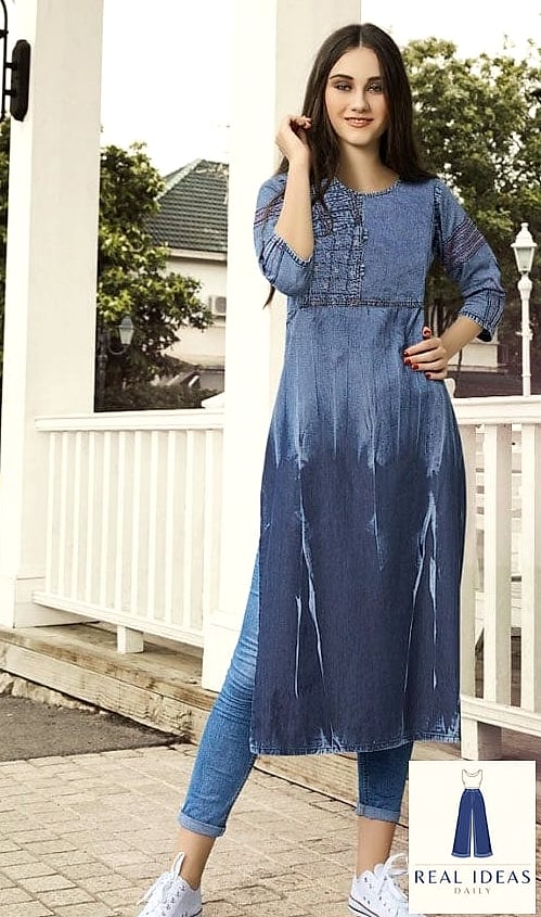 The A-Line Kurti and Relaxed Denim Pairing